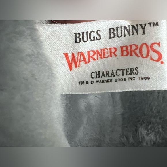 Vintage 1989 Bugs Bunny Plush Stuffed Animal 23” Warner Bros - Picture 8 of 9